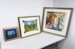 3 innrammede kunstverk - Marilyn Amatruda og Morten Juvet