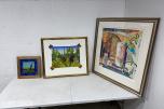 3 innrammede kunstverk - Marilyn Amatruda og Morten Juvet
