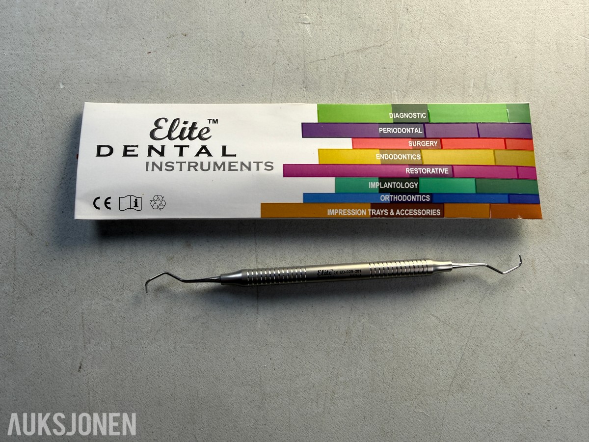 23 stk Elite Dental Gracey 3/4 curetter ED-025-281