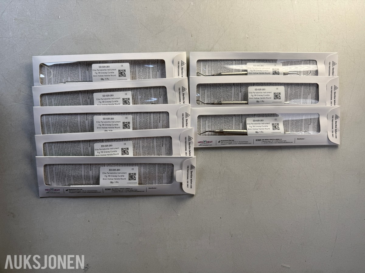 8 stk Medixdent Elite Gracey Curette 7/8 ED-025-283