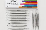 Parti med 18 stk MedixDent Elite dentalinstrumenter