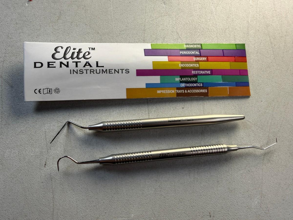 29 stk MedixDent Elite periodontalprober og explorers – ED-025-030 / ED-025-041