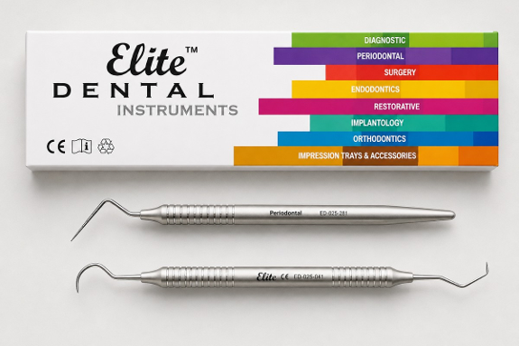 29 stk MedixDent Elite periodontalprober og explorers – ED-025-030 / ED-025-041