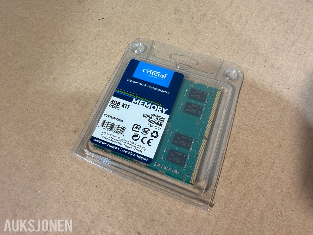 Crucial 8GB DDR4-2400 SO-DIMM 2x4GB – CT2K4G4SFS824A