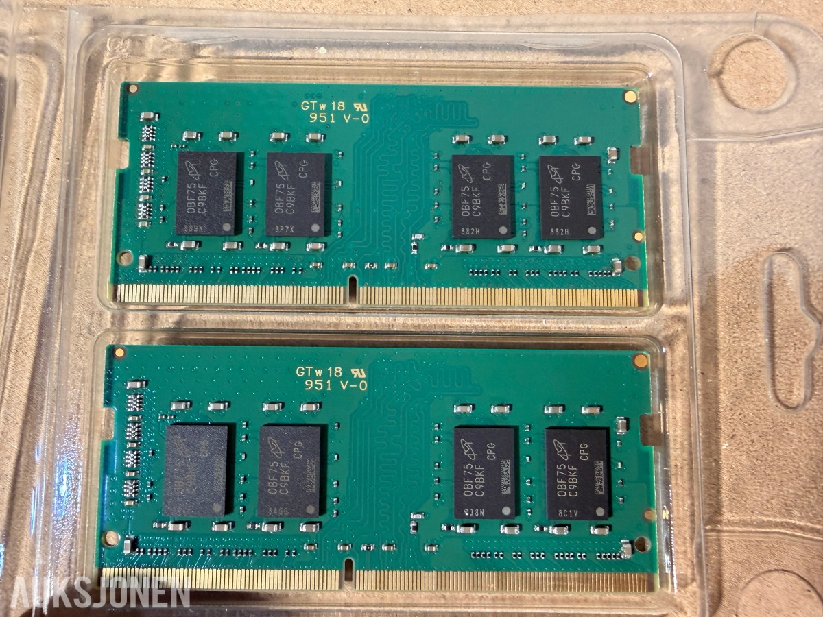 Crucial 8GB DDR4-2400 SO-DIMM 2x4GB – CT2K4G4SFS824A