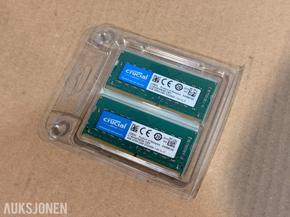Crucial 8GB DDR4-2400 SO-DIMM 2x4GB – CT2K4G4SFS824A