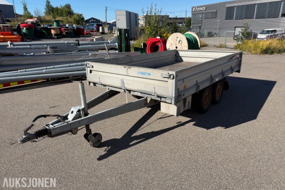 2012 Tysse planhenger type - Totalvekt 2 600 kg - Nyttelast 2 150 kg - Boggi - Nedfellbare lemmer