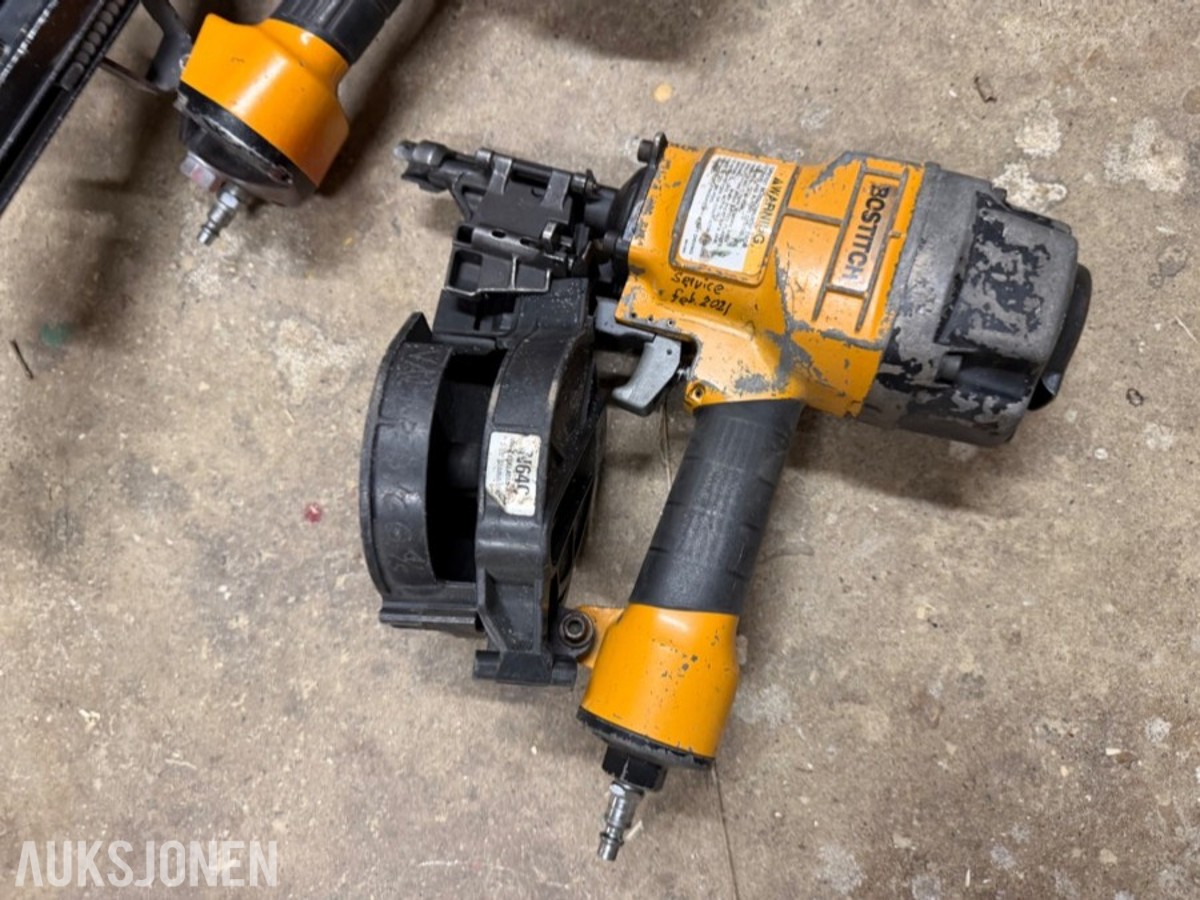 Motek kompressor m/ Bostich spikerpistoler