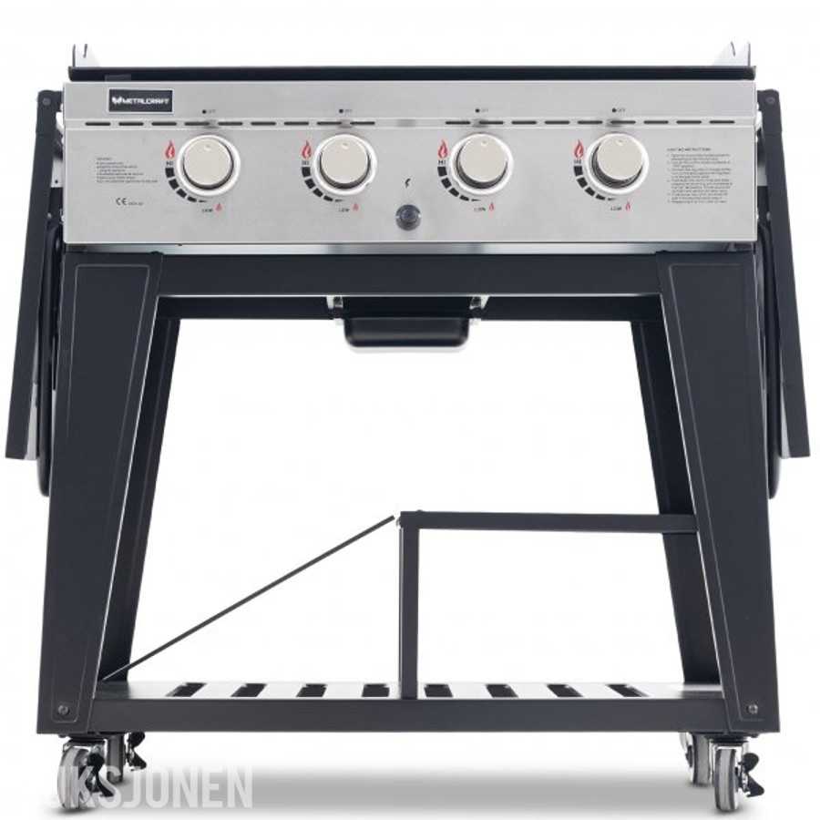 Gassdrevet stekebord 16 kW 4 rustfrie brennere - Lockhart