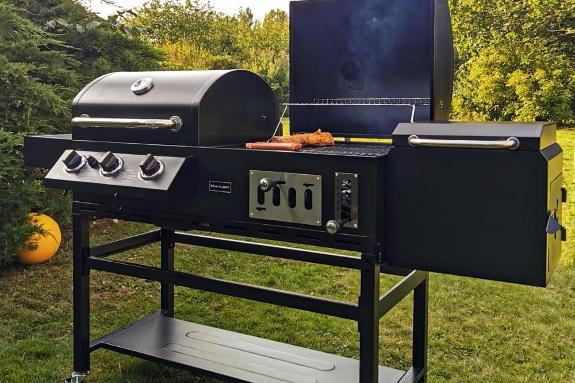 Kombinert kull- og gassgrill med røyker Cleceland