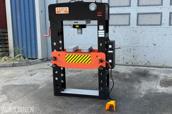 2024 Bahco BH7100A 100 tonn hydropneumatisk verkstedpresse – demobrukt