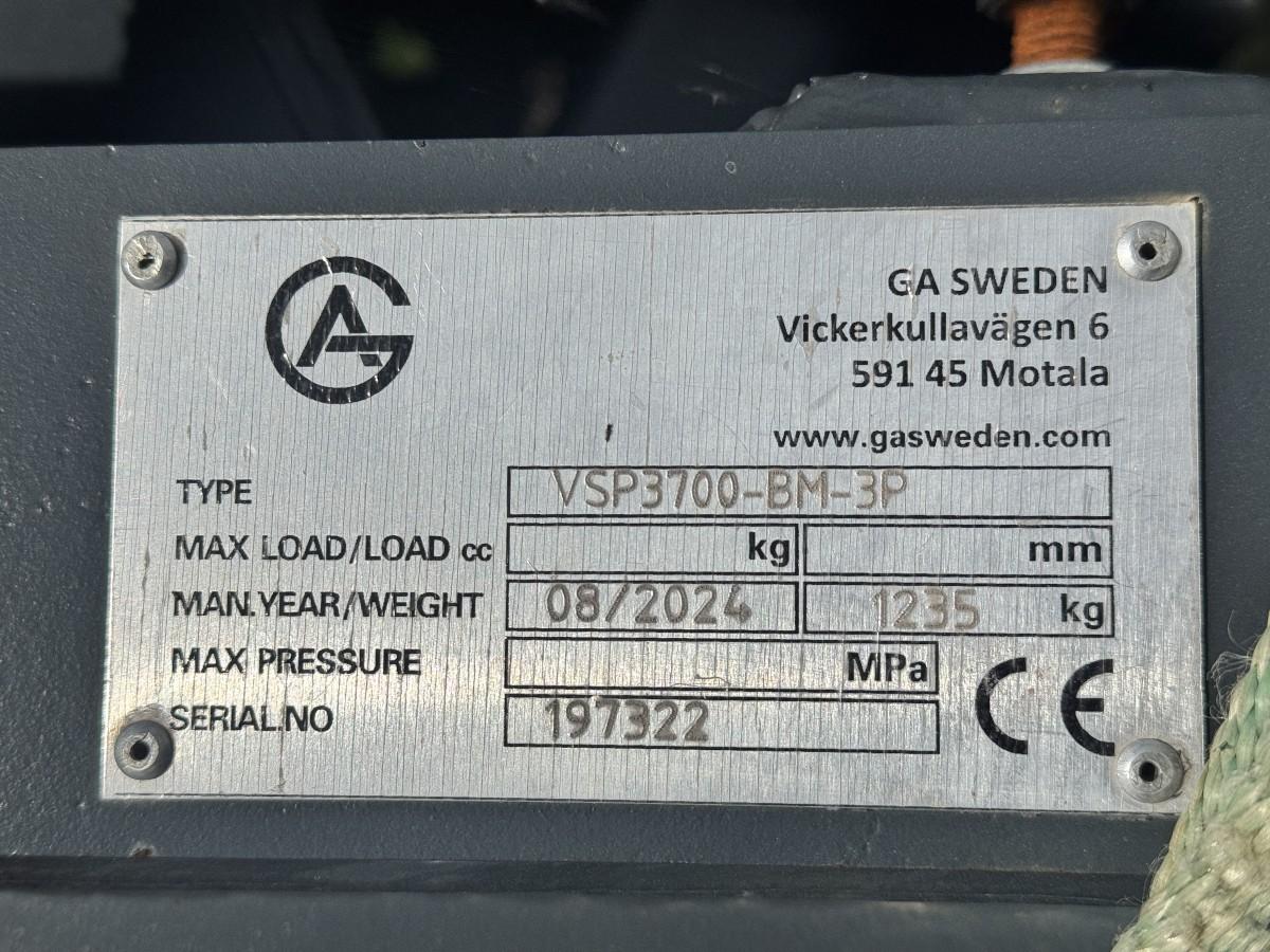 2024 GA Sweden VSP3700-BM-3P snøplog