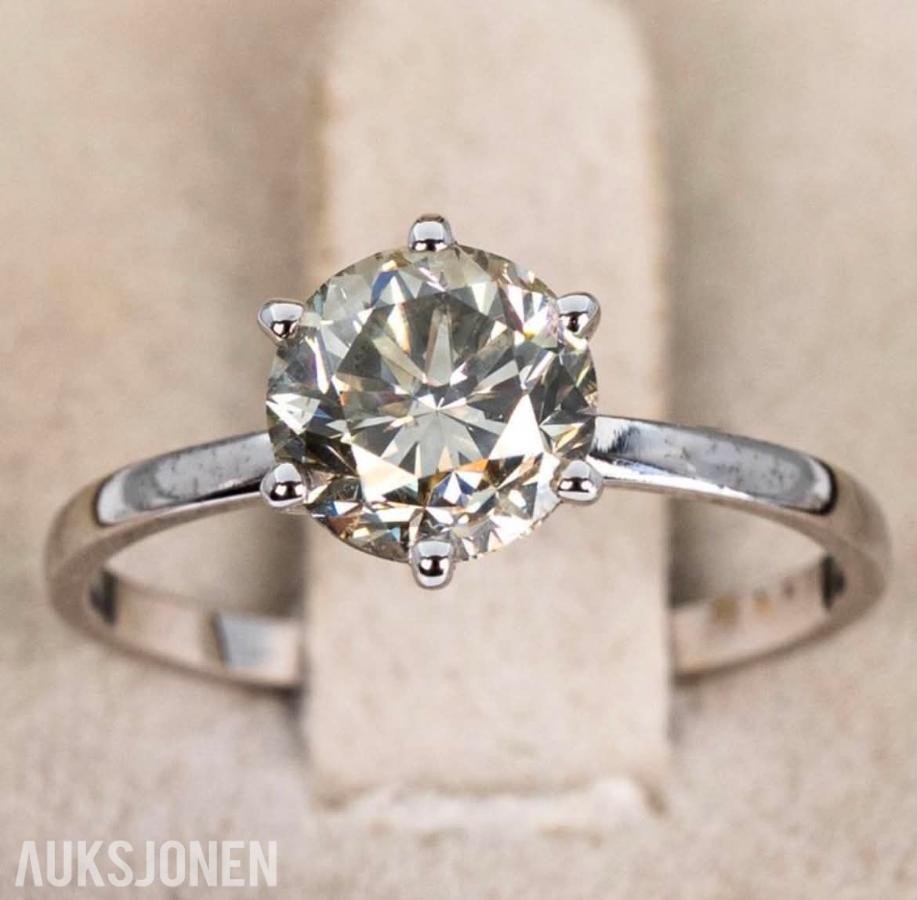 2026 Diamant ring med en 1,71 karat Naturlig diamant