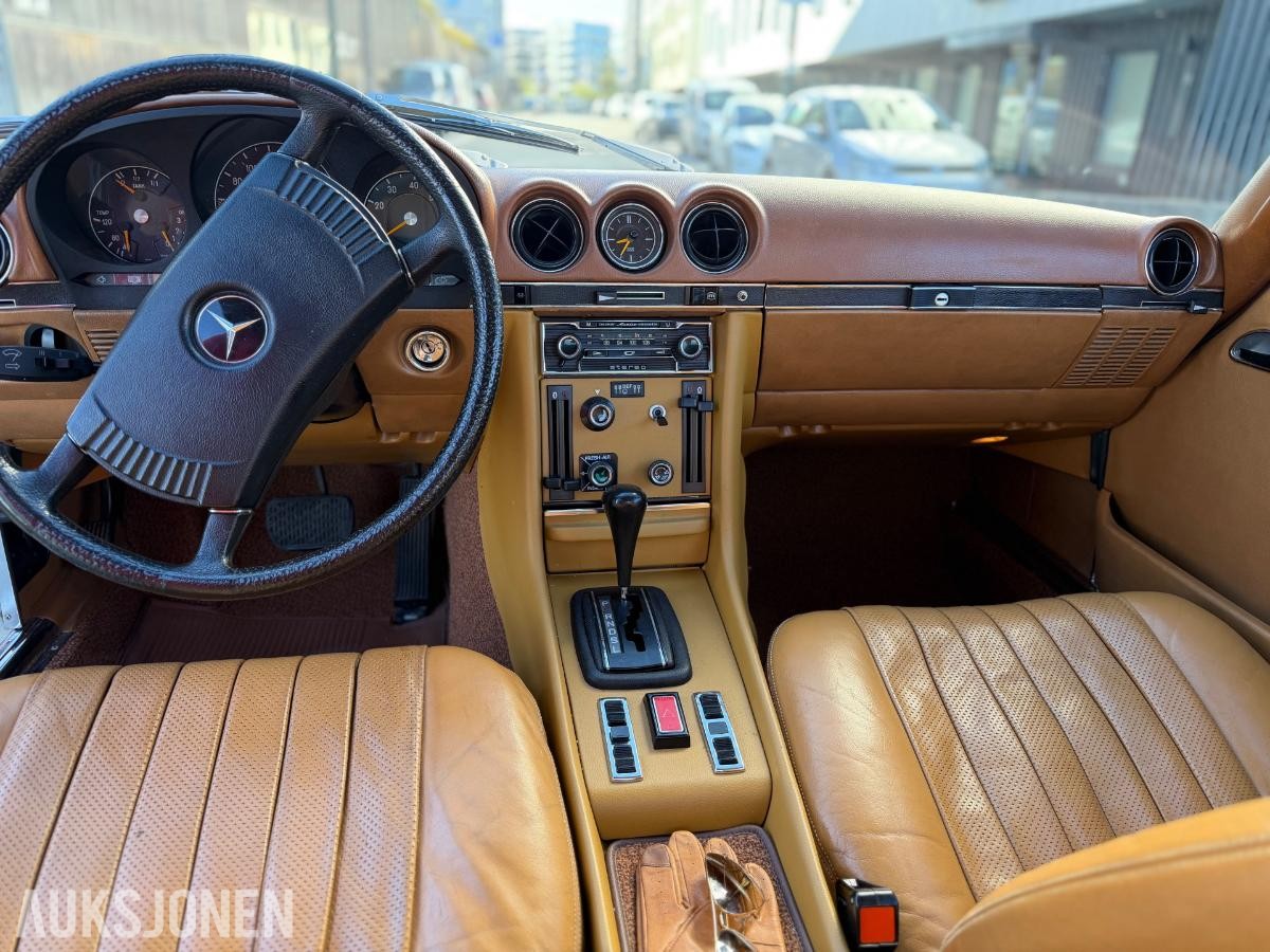 1973 Mercedes-Benz 450 SLC 4.5 V8 224hk AUTOMAT SKINNINTERIØR 135000km