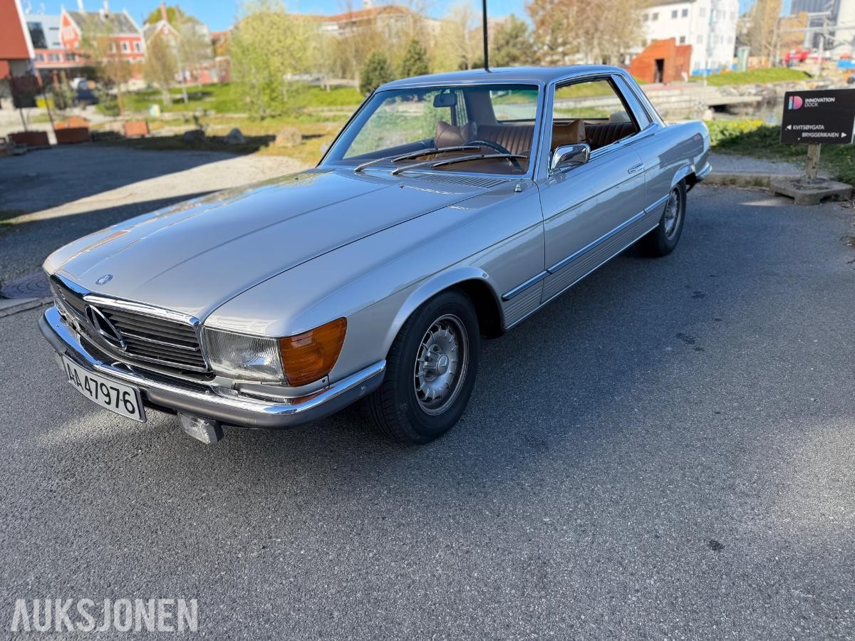 1973 Mercedes-Benz 450 SLC 4.5 V8 224hk AUTOMAT SKINNINTERIØR 135000km
