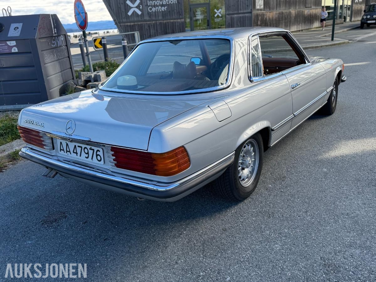 1973 Mercedes-Benz 450 SLC 4.5 V8 224hk AUTOMAT SKINNINTERIØR 135000km