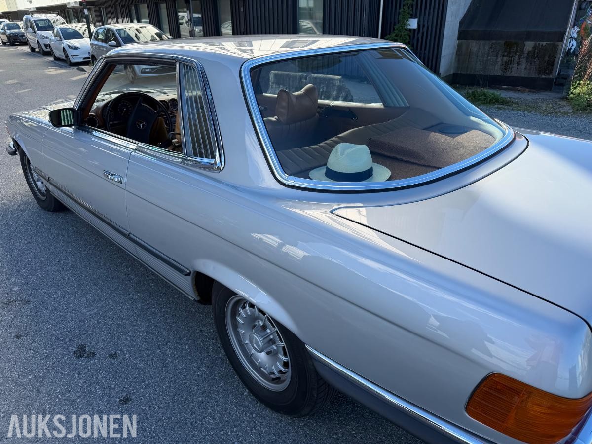 1973 Mercedes-Benz 450 SLC 4.5 V8 224hk AUTOMAT SKINNINTERIØR 135000km