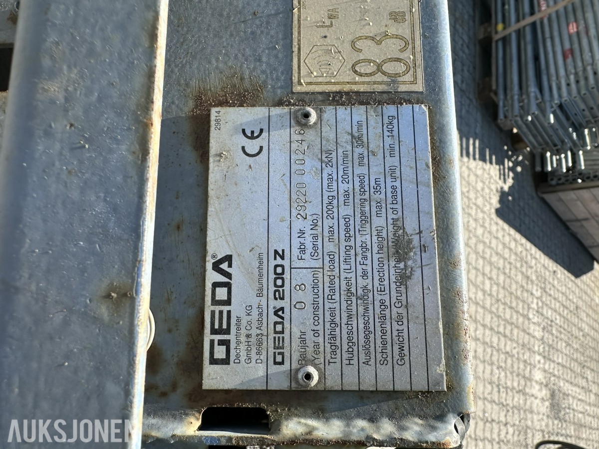 2008 mattrealheis fra Geda Original Geda 200Z 200 kg