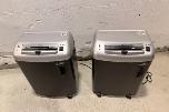 2 stk Fellowes Powershred SB-87Cs makuleringsmaskiner