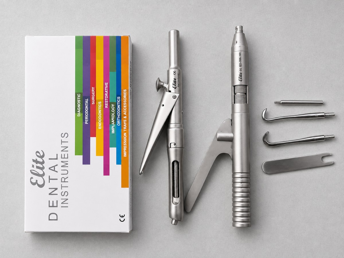 6 stk. MedixDent Elite dentalinstrumenter ED-200-132 / ED-720-003 