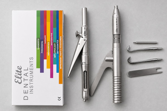 6 stk. MedixDent Elite dentalinstrumenter ED-200-132 / ED-720-003