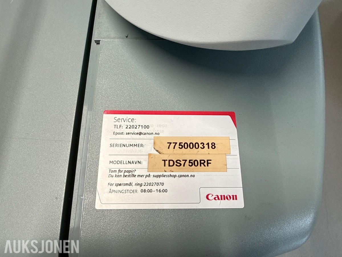 Océ TDS750 storformat print og skannesystem med etterbehandling