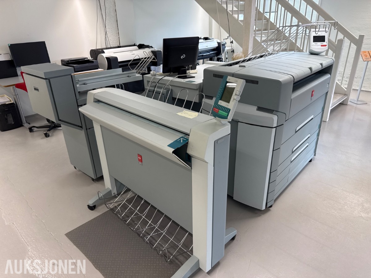 Océ TDS750 storformat print og skannesystem med etterbehandling