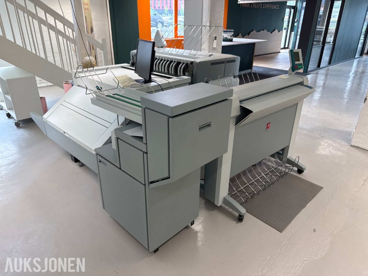 Océ TDS750 storformat print og skannesystem med etterbehandling