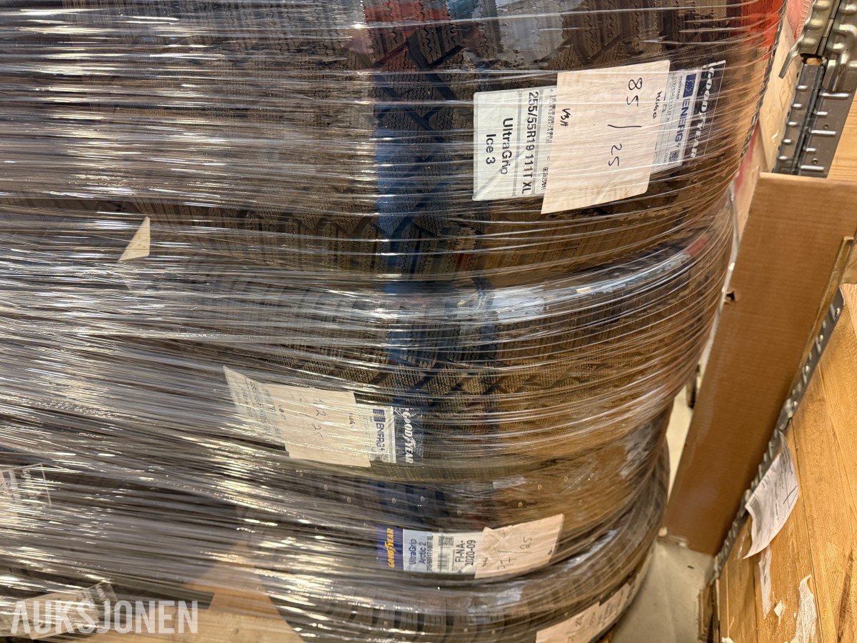 Bildekk 8 stk Assortert flere dimensjoner