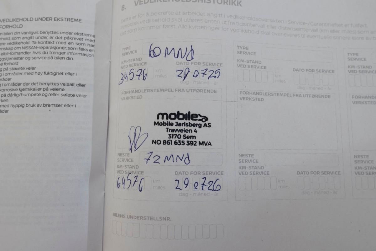 2020 Nissan e-NV200 40 KWH 7-SETER NAVI KAMERA VARMER