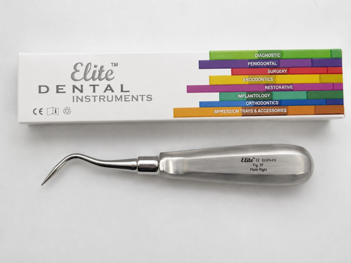 8 Stk. MedixDent Elite Florin Right Fig. 37 rotløfter - ED-075-015