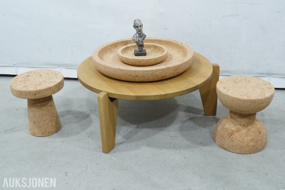 Vitra Guéridon Bas, Cork Family og Cork Bowls – Jean Prouvé / Jasper Morrison
