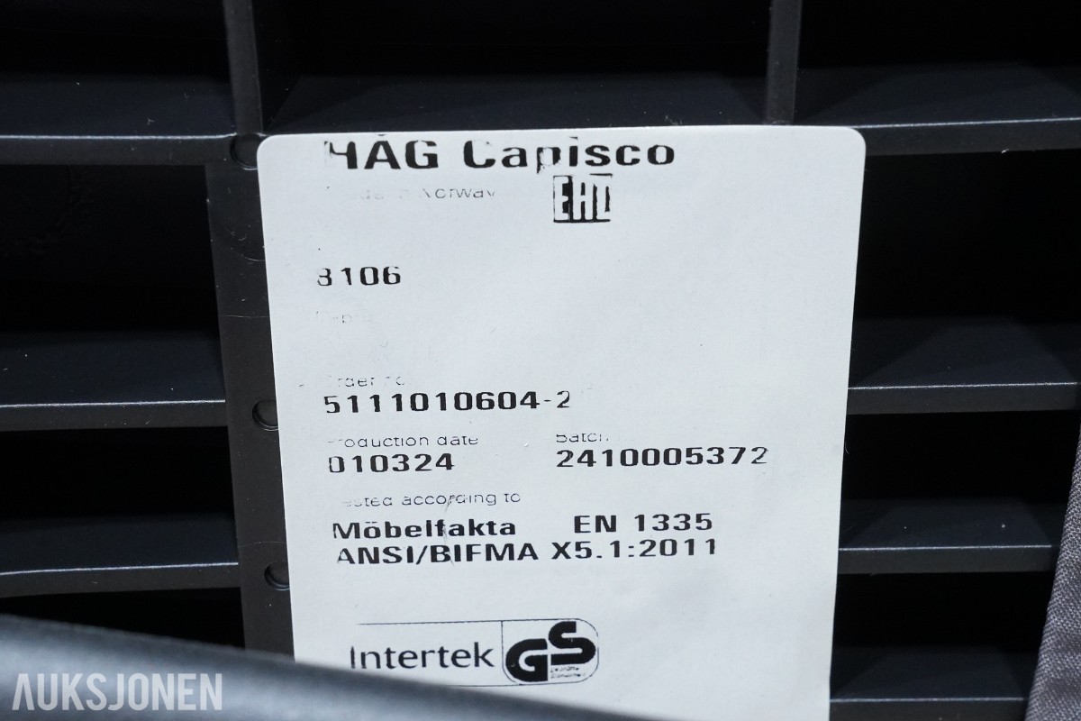 2 stk HÅG Capisco 8106 kontorstoler