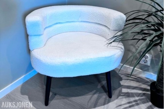 2026 2 stk. Teddy sofastol – Hvit