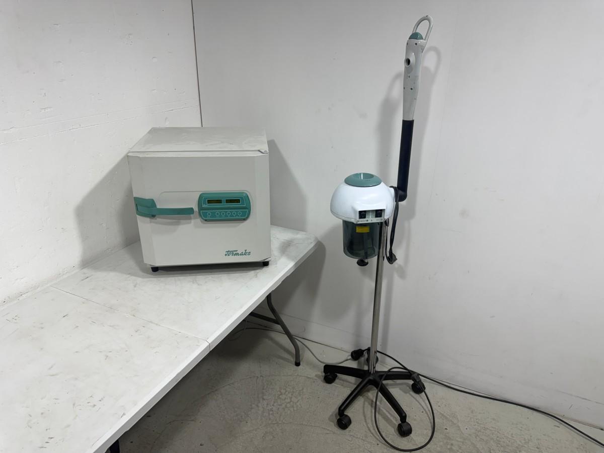 Termaks TS 9026 tørrsterilisator og Sorisa VO-10 damp-/ozonapparat