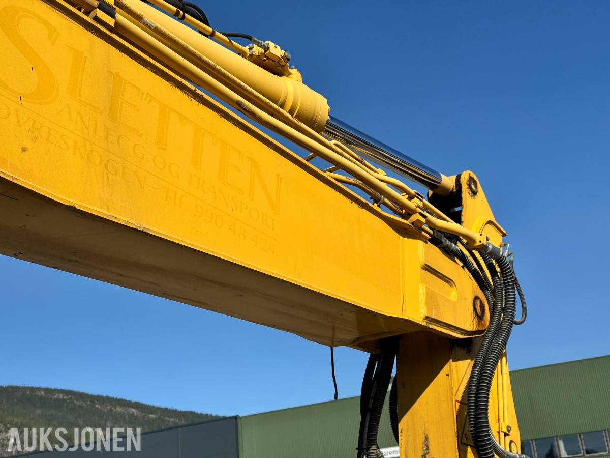 2012 Komatsu PW160-8 hjulgraver – brannskadet reparasjonsobjekt