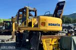 2012 Komatsu PW160-8 hjulgraver – brannskadet reparasjonsobjekt