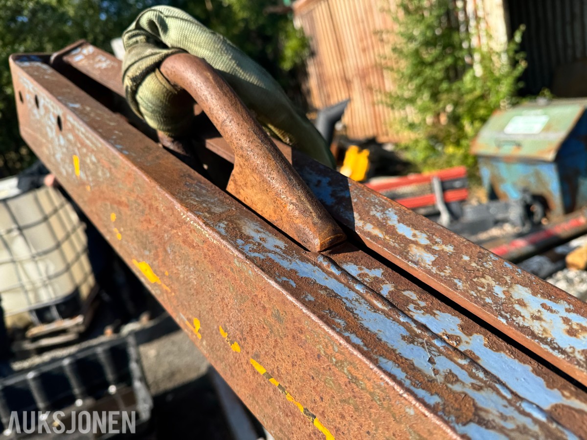 Sammenleggbar pallegaffel for kranløft – ca. 90 cm gafler