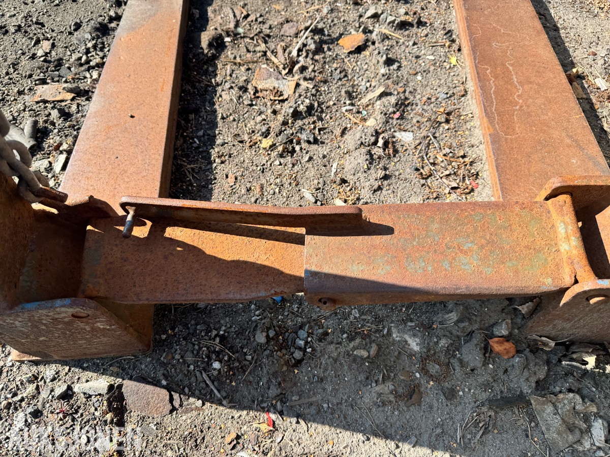 Sammenleggbar pallegaffel for kranløft – ca. 90 cm gafler
