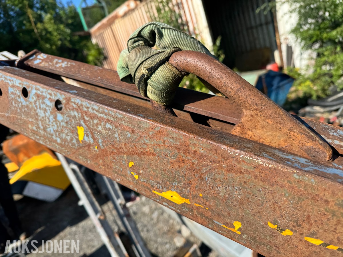 Sammenleggbar pallegaffel for kranløft – ca. 90 cm gafler