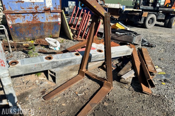 Sammenleggbar pallegaffel for kranløft – ca. 90 cm gafler