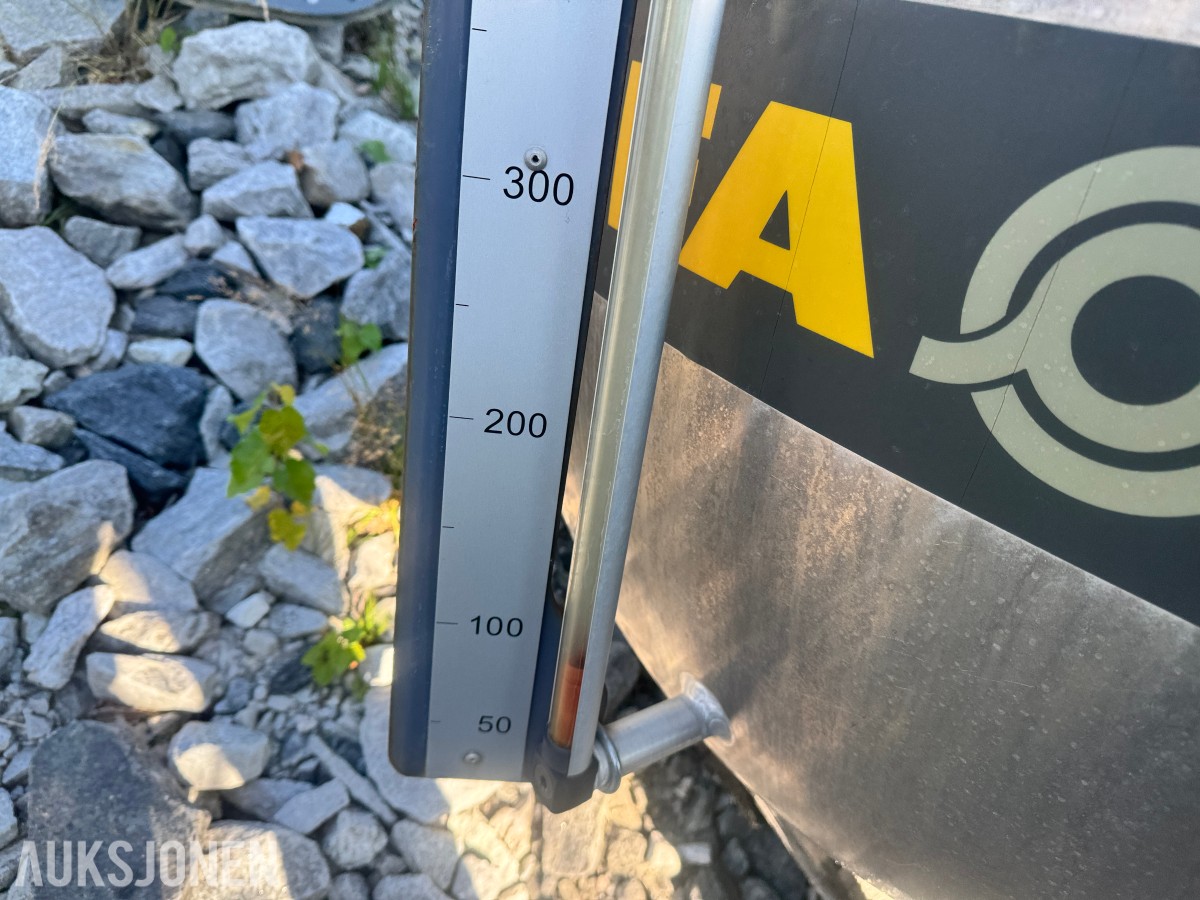 Vanntank i aluminium fra betongbil