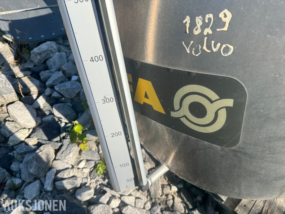Vanntank i aluminium fra betongbil