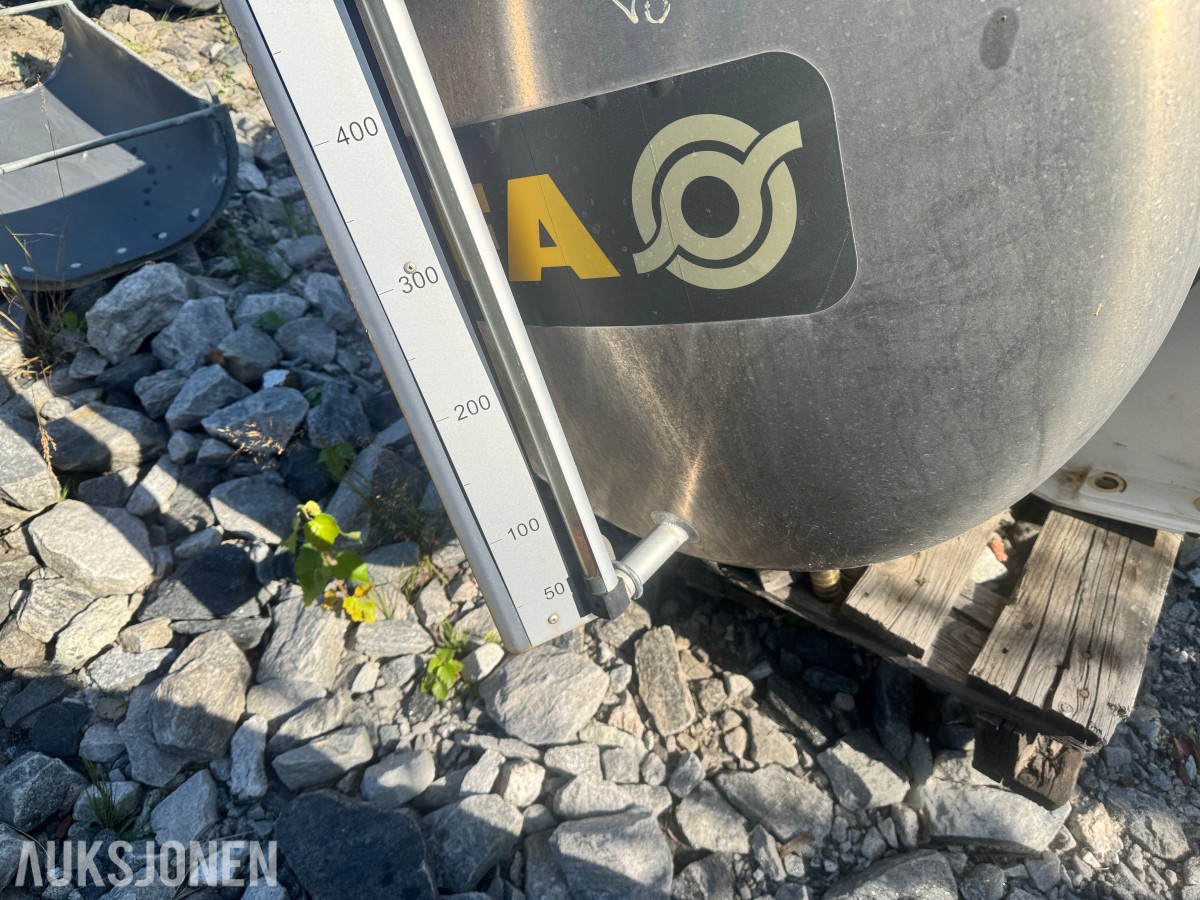 Vanntank i aluminium fra betongbil