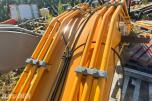 Gravemaskinbom Hyundai Robex 210 - hydrauliske sylindre montert - hydraulikkrør og slangesett - festeører for hurtigfeste 