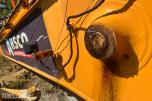 Gravemaskinbom Hyundai Robex 210 - hydrauliske sylindre montert - hydraulikkrør og slangesett - festeører for hurtigfeste 