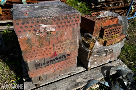 4 paller diverse Teglstein