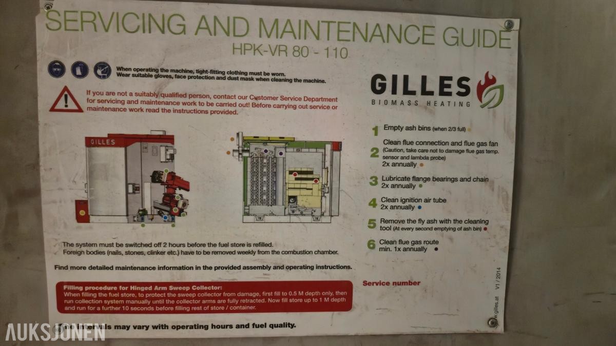 2016 Gilles 179 kW flisfyringsanlegg