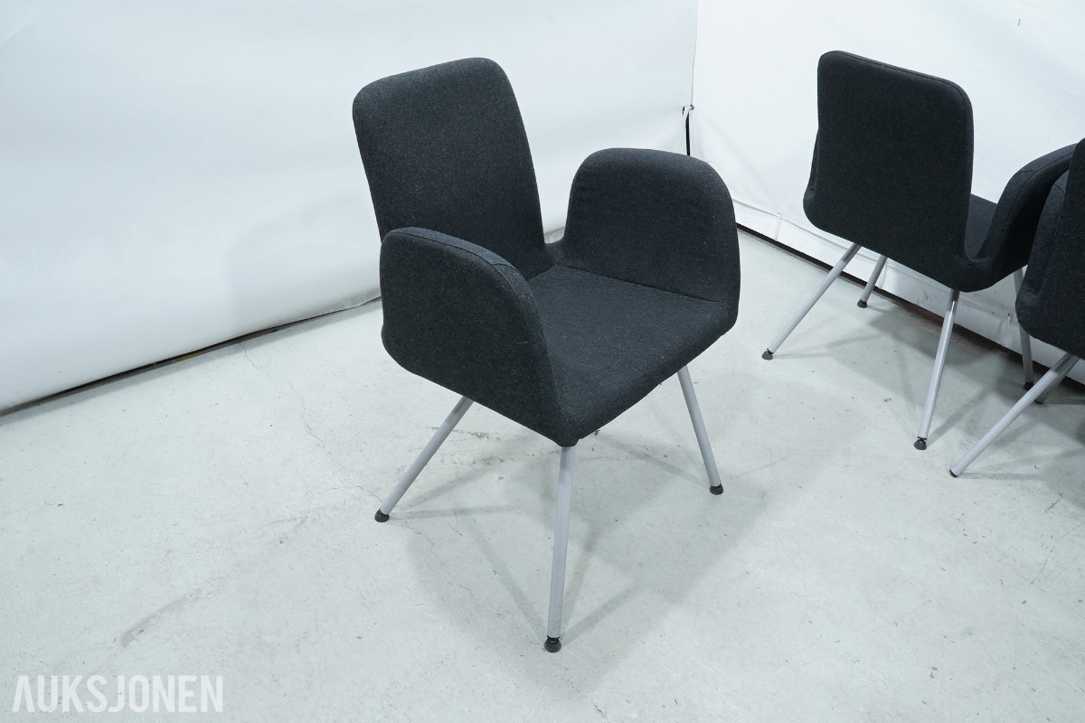 8 stk IKEA PATRIK konferansestoler med armlener