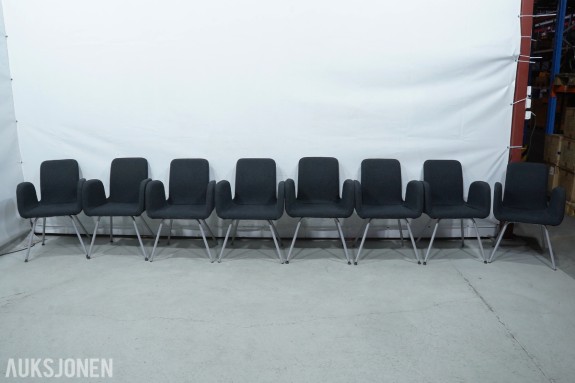 8 stk IKEA PATRIK konferansestoler med armlener